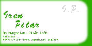 iren pilar business card